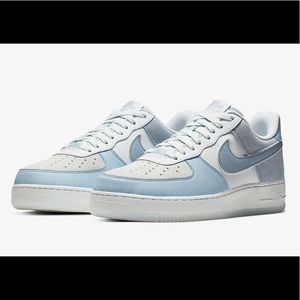 Nike air forces in light blue